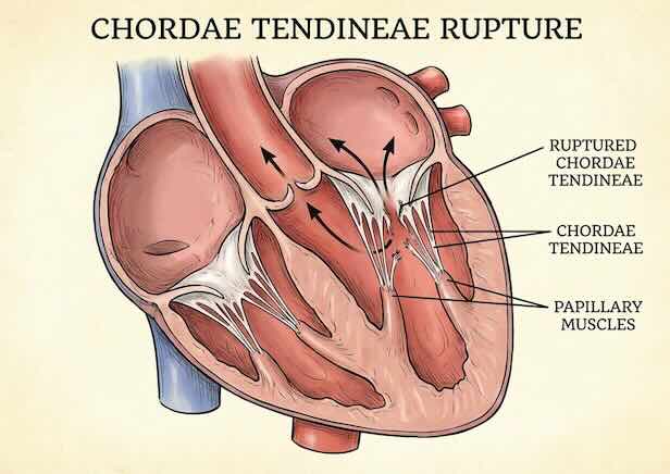 Ruptured chordae tendineae